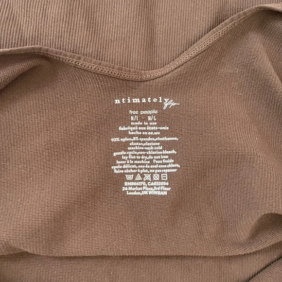 Free People Chocolate Ribbed Jumpsuit - Picture 3 of 3